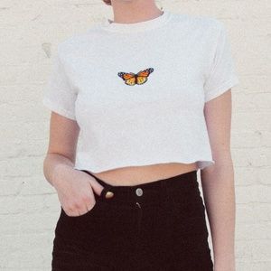 Brandy Melville Butterfly Top
